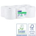 MERIDA OPTIMUM roll toilet paper, white, 2 -ply, 19 cm diameter, recycled paper, 140 m (12 rolls / pack.)